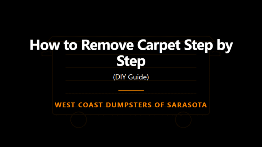 How to Remove Carpet Step by Step (DIY Guide)